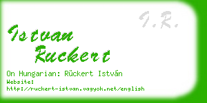 istvan ruckert business card