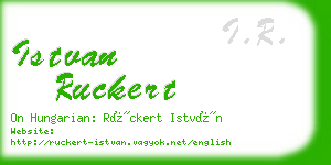 istvan ruckert business card